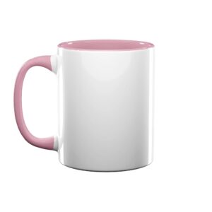 Taza de Cerámica con Asa Color Rosa